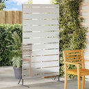 Privatlivsskærm 100 x 50 x 180 cm Galvaniseret stål Sølv
