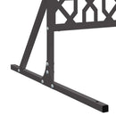 Privatlivsskærm 100 x 50 x 180 cm Stål Sort