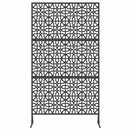 Privatlivsskærm 100 x 50 x 180 cm Stål Sort
