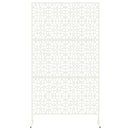 Privatlivsskærm 100 x 50 x 180 cm Stål Hvid
