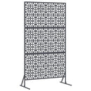 Privatlivsskærm 100 x 50 x 180 cm Stål Antracit