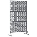 Privatlivsskærm 100 x 50 x 180 cm Stål Antracit