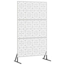 Privatlivsskærm 100 x 50 x 180 cm Rustfrit stål Sølv