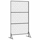 Privatlivsskærm 100 x 50 x 180 cm Rustfrit stål Sølv
