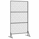 Privatlivsskærm 100 x 50 x 180 cm Galvaniseret stål Sølv