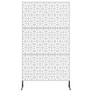 Privatlivsskærm 100 x 50 x 180 cm Galvaniseret stål Sølv