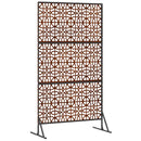 Privatlivsskærm 100 x 50 x 180 cm Cortenstål Rusten