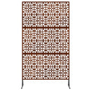 Privatlivsskærm 100 x 50 x 180 cm Cortenstål Rusten