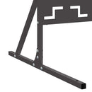 Privatlivsskærm 100 x 50 x 180 cm Stål Sort
