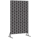 Privatlivsskærm 100 x 50 x 180 cm Stål Sort