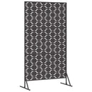 Privatlivsskærm 100 x 50 x 180 cm Stål Sort