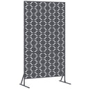 Privatlivsskærm 100 x 50 x 180 cm Stål Antracit