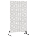 Privatlivsskærm 100 x 50 x 180 cm Rustfrit stål Sølv