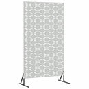 Privatlivsskærm 100 x 50 x 180 cm Galvaniseret stål Sølv