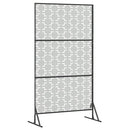 Privatlivsskærm 100 x 50 x 180 cm Galvaniseret stål Sølv