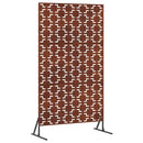 Privatlivsskærm 100 x 50 x 180 cm Cortenstål Rusten