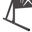 Privatlivsskærm 100 x 50 x 180 cm Stål Sort