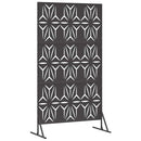 Privatlivsskærm 100 x 50 x 180 cm Stål Sort
