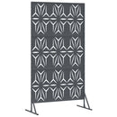 Privatlivsskærm 100 x 50 x 180 cm Stål Antracit
