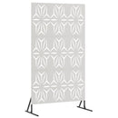 Privatlivsskærm 100 x 50 x 180 cm Rustfrit stål Sølv