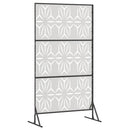 Privatlivsskærm 100 x 50 x 180 cm Rustfrit stål Sølv