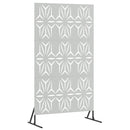 Privatlivsskærm 100 x 50 x 180 cm Galvaniseret stål Sølv