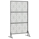 Privatlivsskærm 100 x 50 x 180 cm Galvaniseret stål Sølv