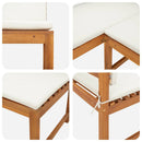 Have Stol med pude Brun 140 x 100 x 91cm Massivt akacietræ