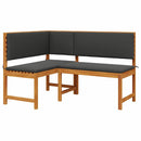 Have Stol med pude Brun 140 x 100 x 91cm Massivt akacietræ