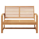 bænk Brun 110 x 65 x 76,5 cm Massiv Teaktræ