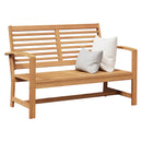 bænk Brun 110 x 65 x 76,5 cm Massiv Teaktræ