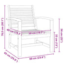 Stol 2 Stk Brun 65 x 60 x 76,5 cm Massiv Teaktræ