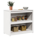 Køkkenskab MEPPEL Hvid 106 x 55 x 92 cm Massiv fyrretræ