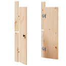 Køkkendør MEPPEL 2 pcs Creme 50 x 9 x 82 cm Massivt fyrretræ