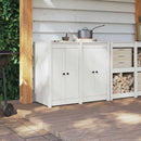 Køkkendør MEPPEL 2 pcs Hvid 50 x 9 x 82 cm Massivt fyrretræ