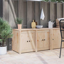 Køkkenskab MEPPEL Brun eg 106 x 55 x 64 cm Massivt fyrretræ