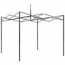 Drivhus med op-poppende ramme Grøn 290 x 290 x 315 cm Jern