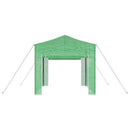 Drivhus med op-poppende ramme Grøn 290 x 290 x 315 cm Jern