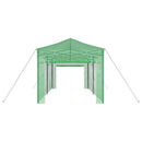 Drivhus med op-poppende ramme Grøn 290 x 580 x 315 cm Jern