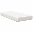 Sengemadras med madras Creme 80 x 200 cm Stof