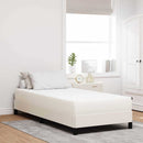 Sengemadras med madras Creme 90 x 200 cm Stof