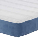 Sengemadras med madras Blå 90 x 200 cm Stof