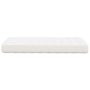 Sengemadras med madras Creme 100 x 200 cm Stof