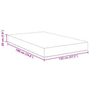 Sengemadras med madras Creme 120 x 190 cm Stof