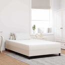 Sengemadras med madras Creme 120 x 200 cm Stof