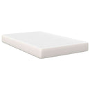 Sengemadras med madras Creme 120 x 200 cm Stof