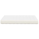 Sengemadras med madras Creme 120 x 200 cm Stof