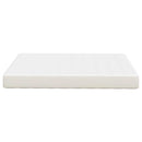 Sengemadras med madras Creme 140 x 190 cm Stof