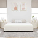 Sengemadras med madras Creme 180 x 200 cm Stof