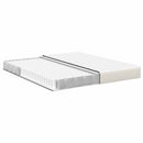 Sengemadras med madras Creme 180 x 200 cm Stof